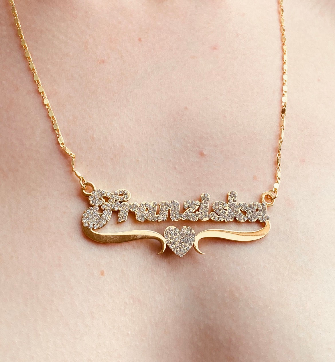 Pavé Crystal Heart Pendant