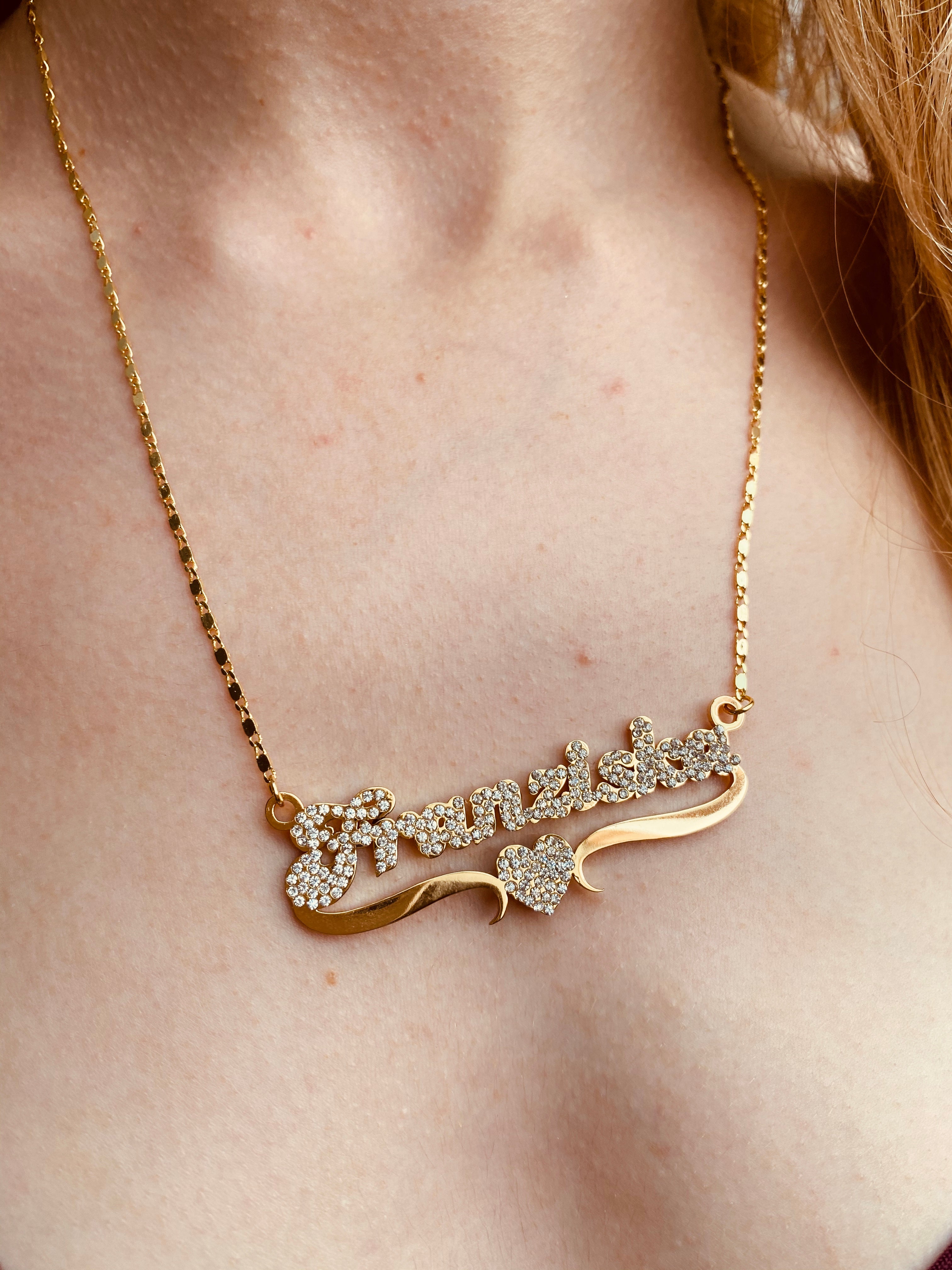 Pavé Crystal Heart Pendant