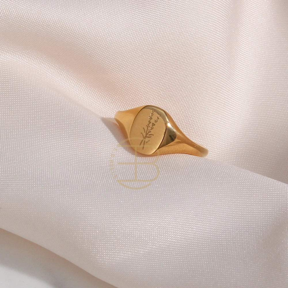 Chloris Wildflower Friendship Rings