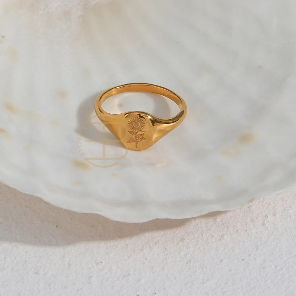 Chloris Wildflower Friendship Rings