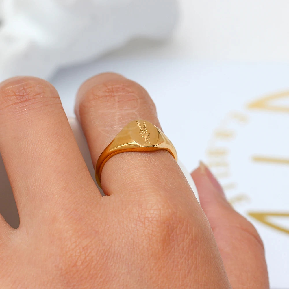 Chloris Wildflower Friendship Rings