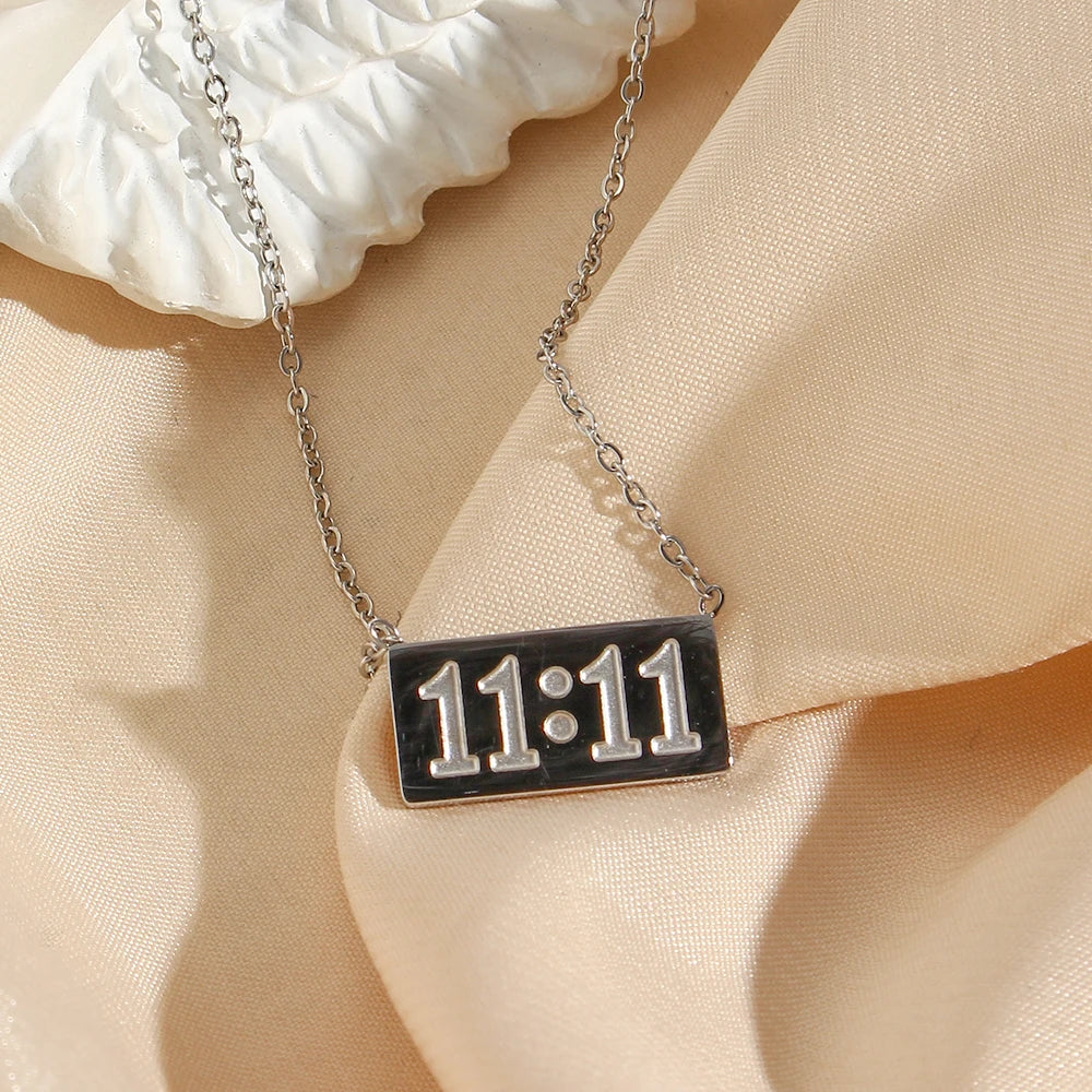 11:11 18k Gold & Silver Number Pendant