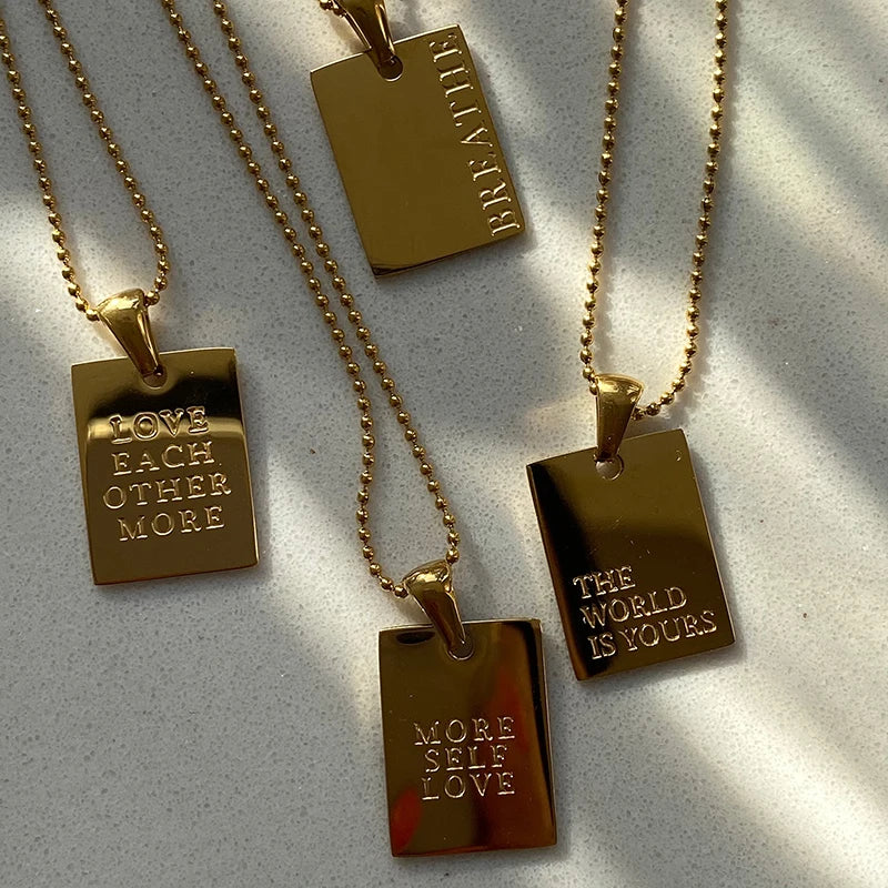18K Gold Plated Love Pendants