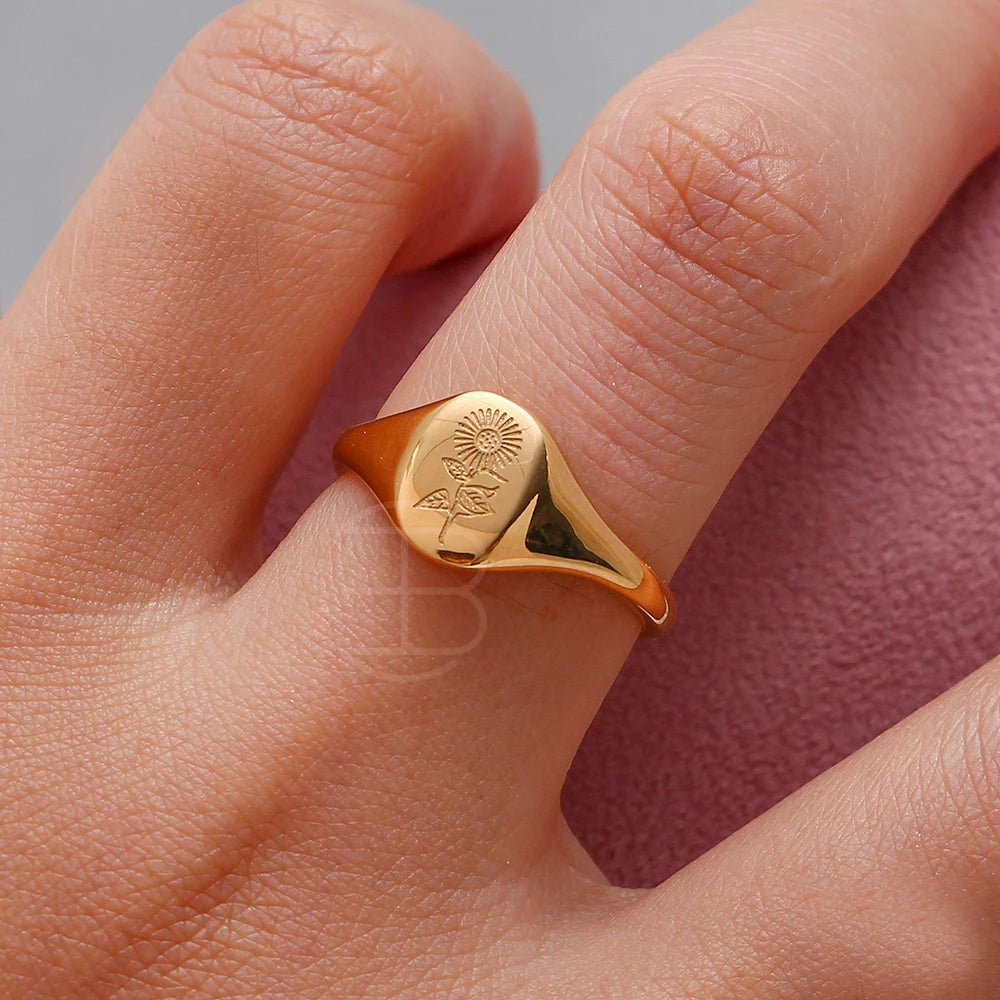 Chloris Wildflower Friendship Rings
