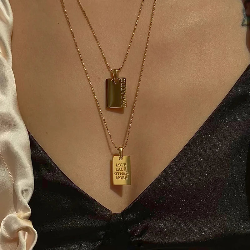 18K Gold Plated Love Pendants