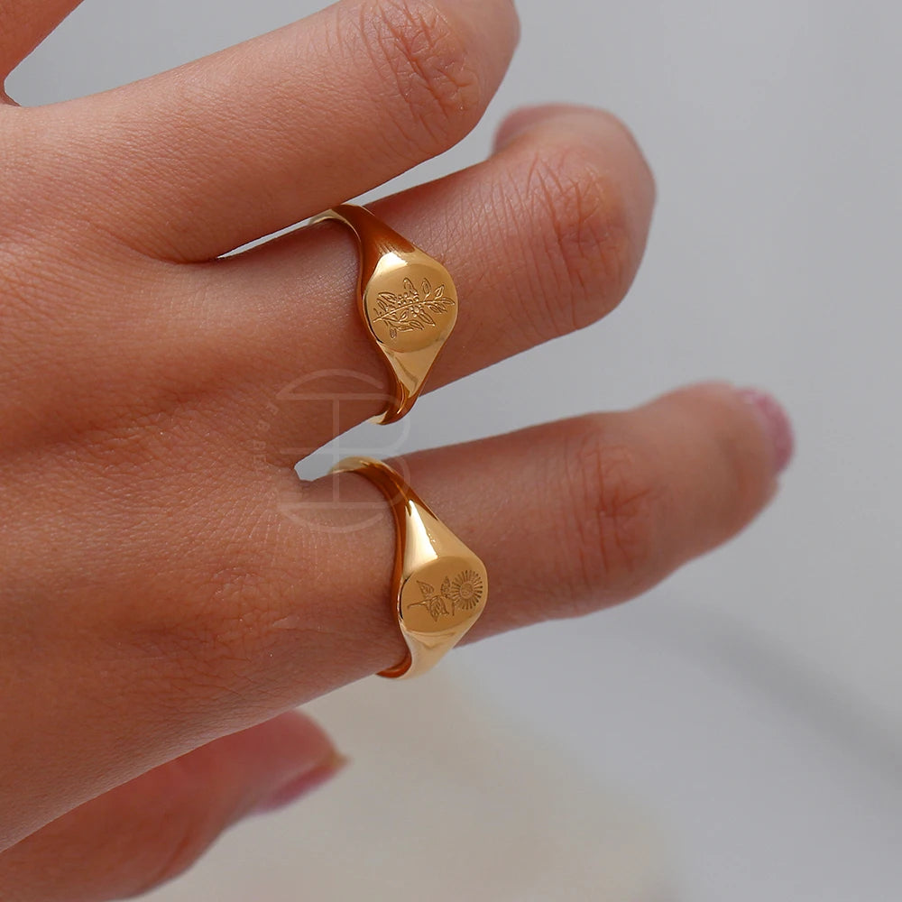 Chloris Wildflower Friendship Rings