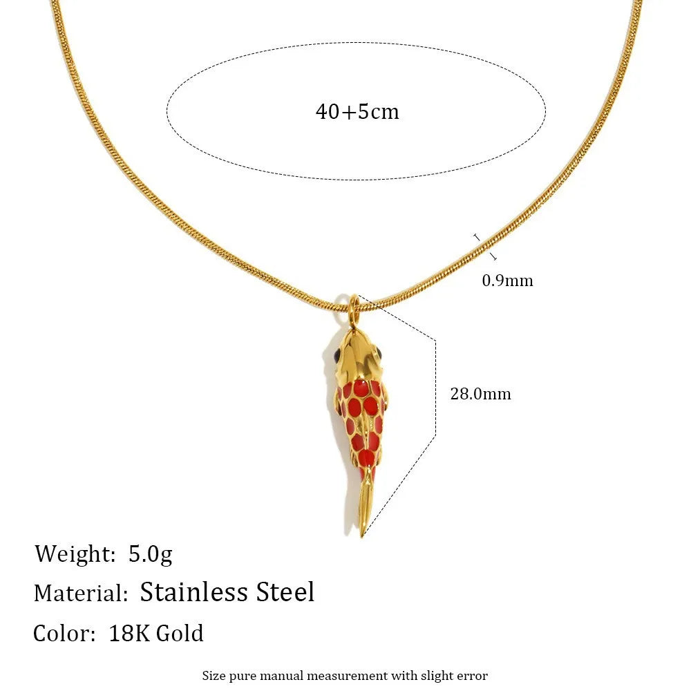 Mykonos 18K Gold Plated Fish Pendants