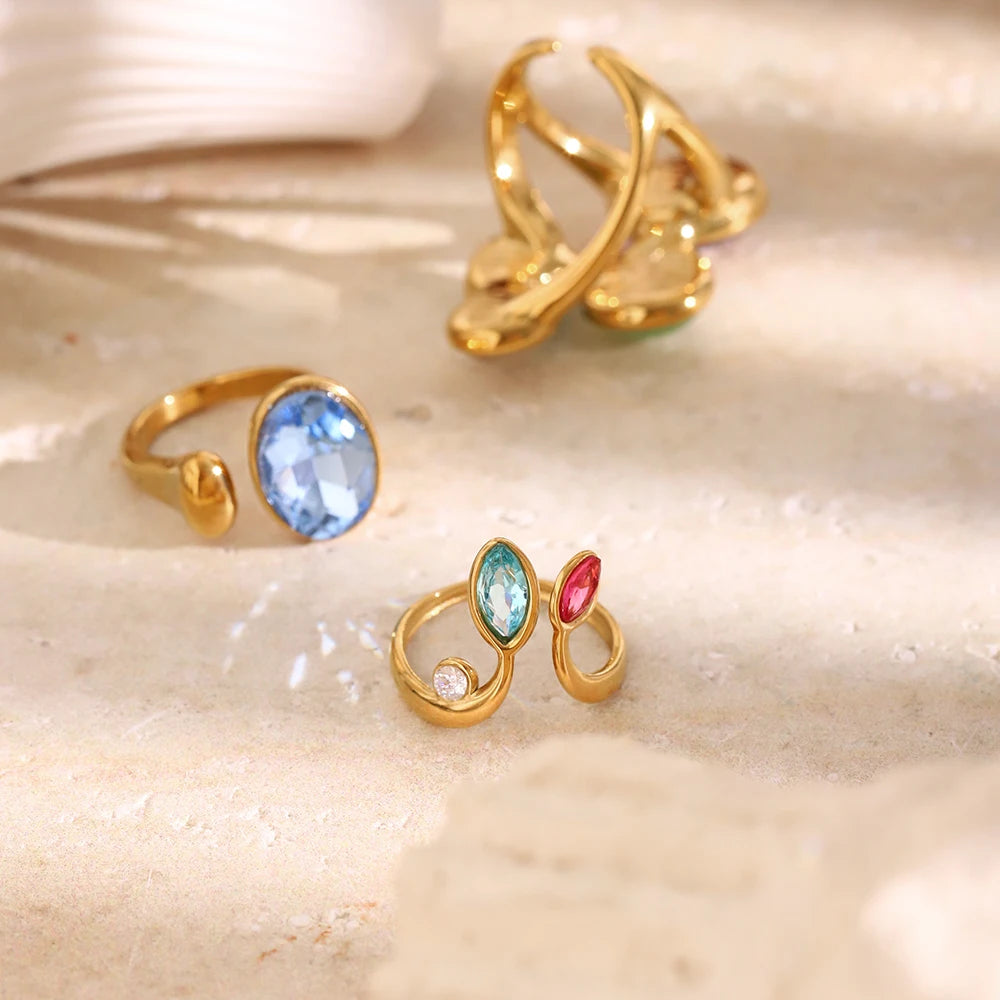 Iris Candy 18K Gold Cocktail Ring