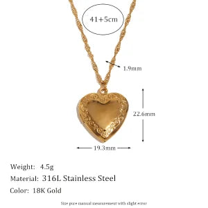 Brigid 18k Gold & Silver Heart Locket (Photo)