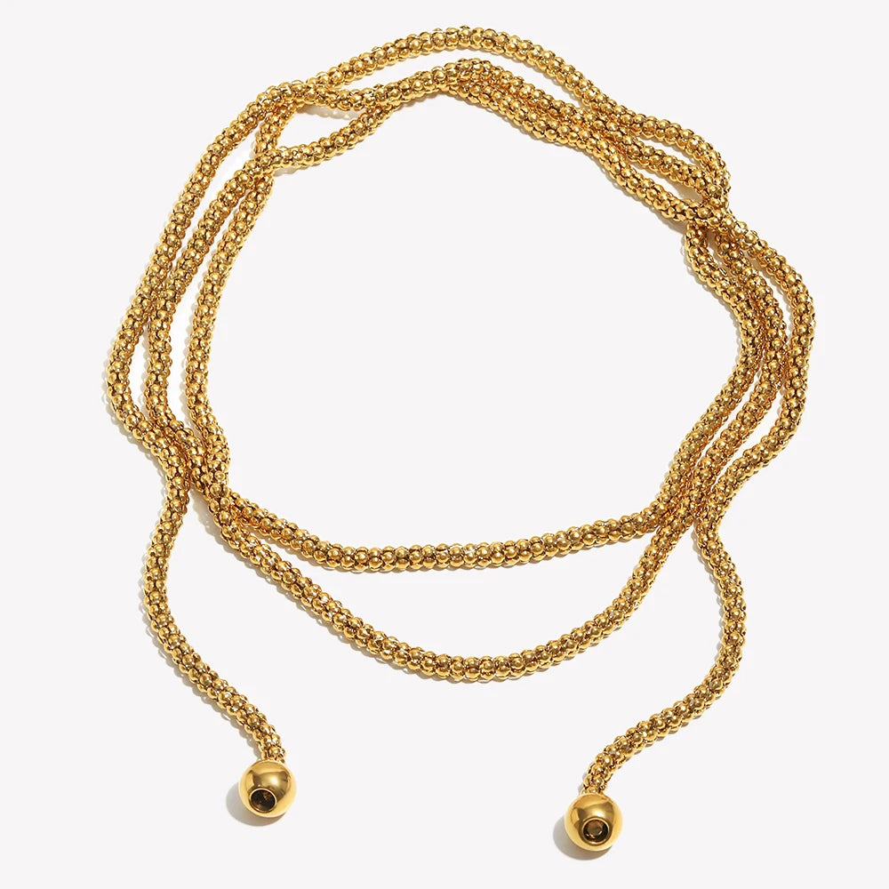 Danu 18K Gold Lariat Necklace