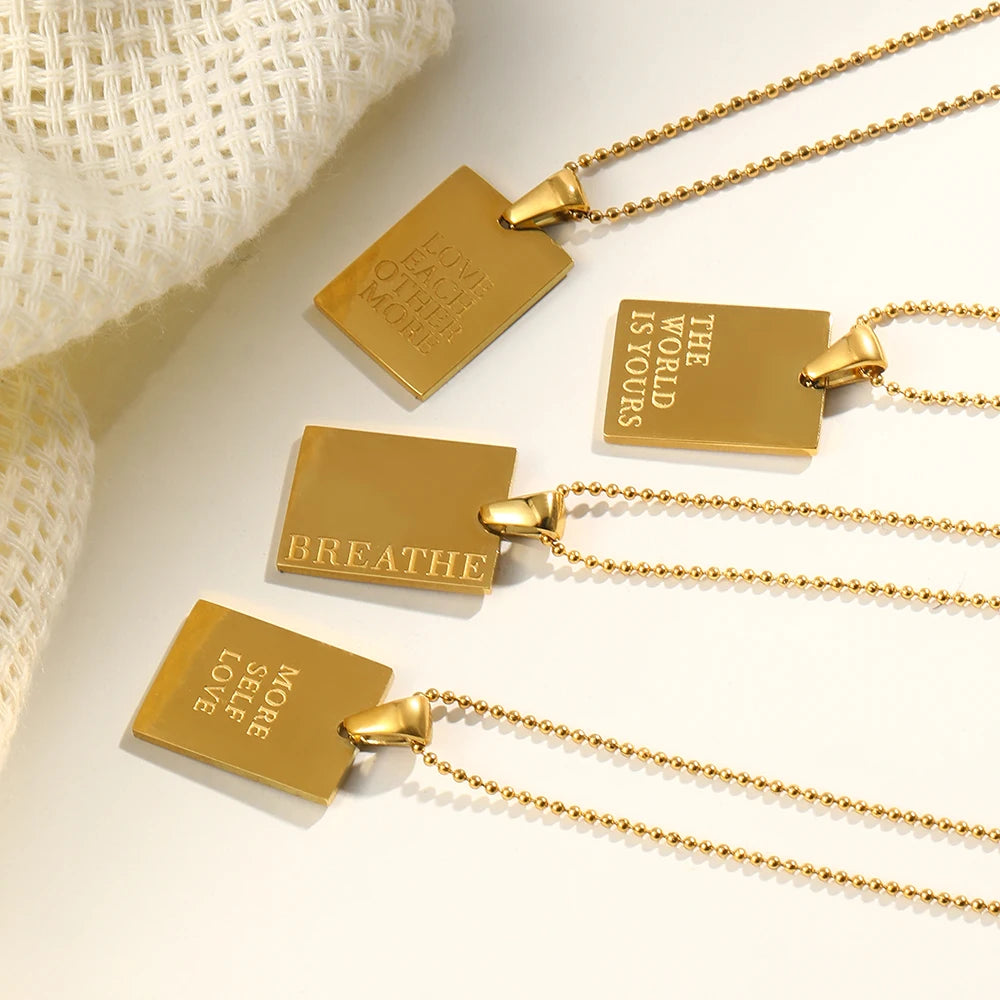 18K Gold Plated Love Pendants