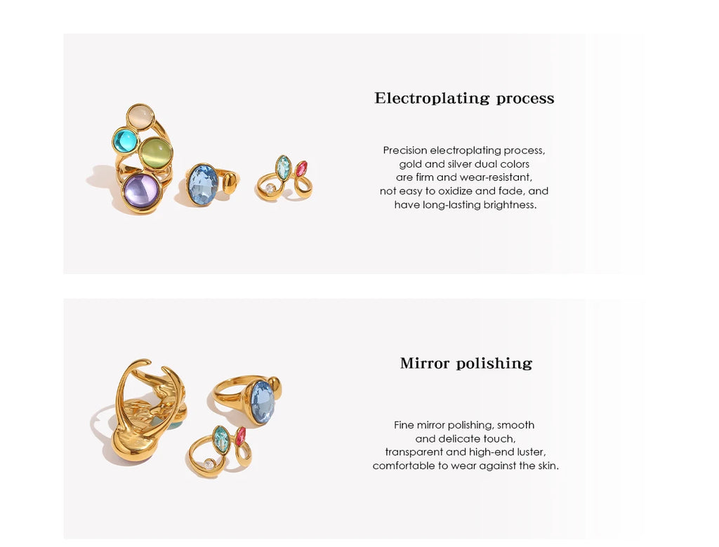 Iris Candy 18K Gold Cocktail Ring