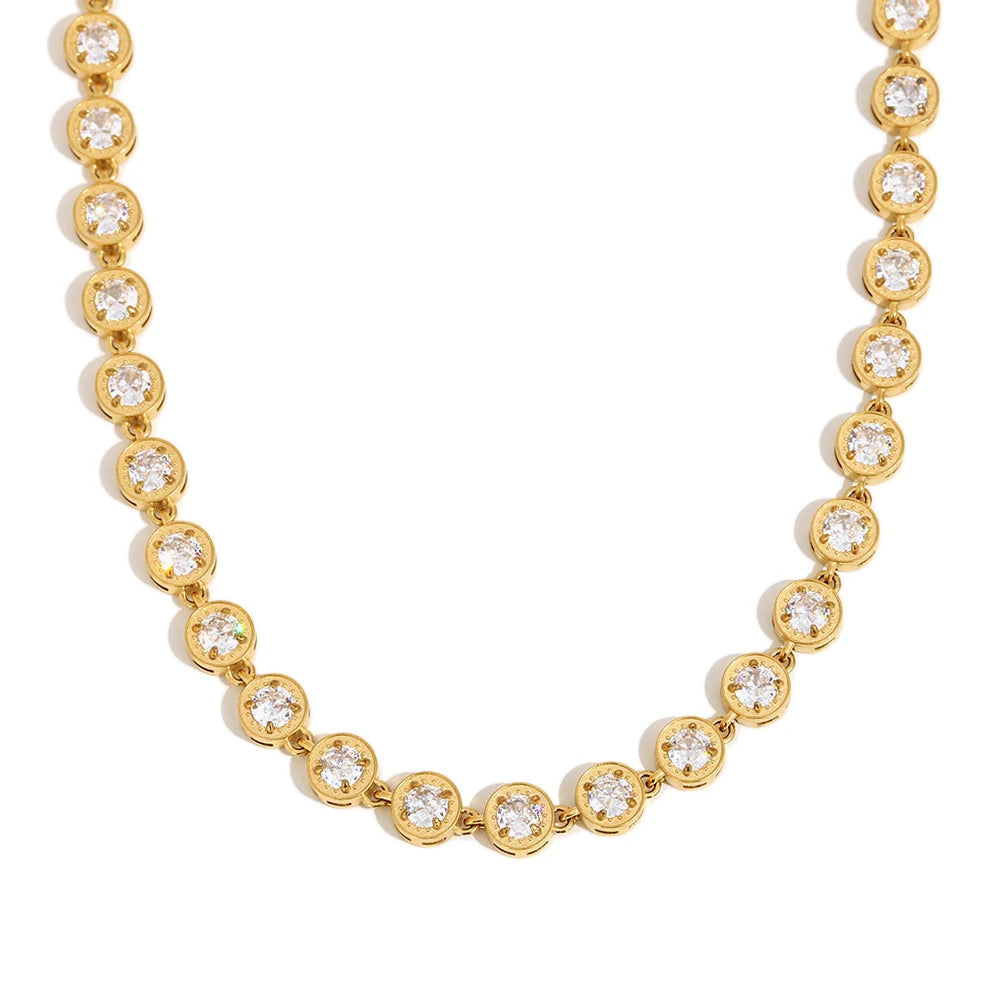 Sif 18K Gold Rainbow Necklace & Bracelet Set