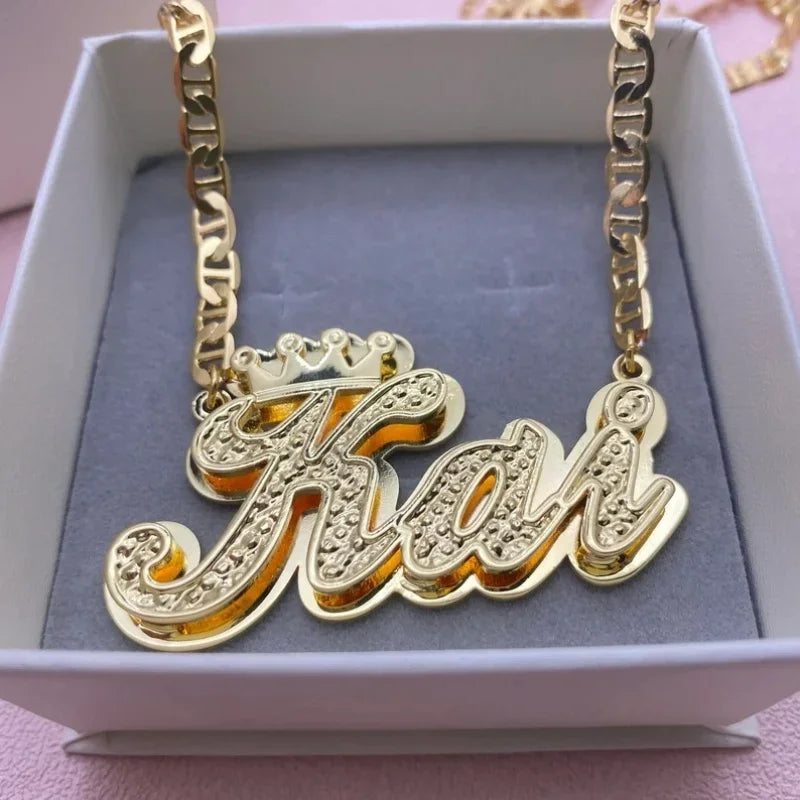 Boujee 3D Name Necklace
