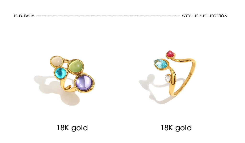 Iris Candy 18K Gold Cocktail Ring