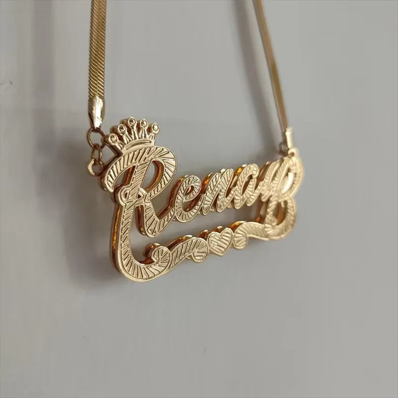 Boujee 3D Name Necklace