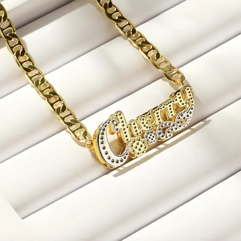 Boujee 3D Name Necklace
