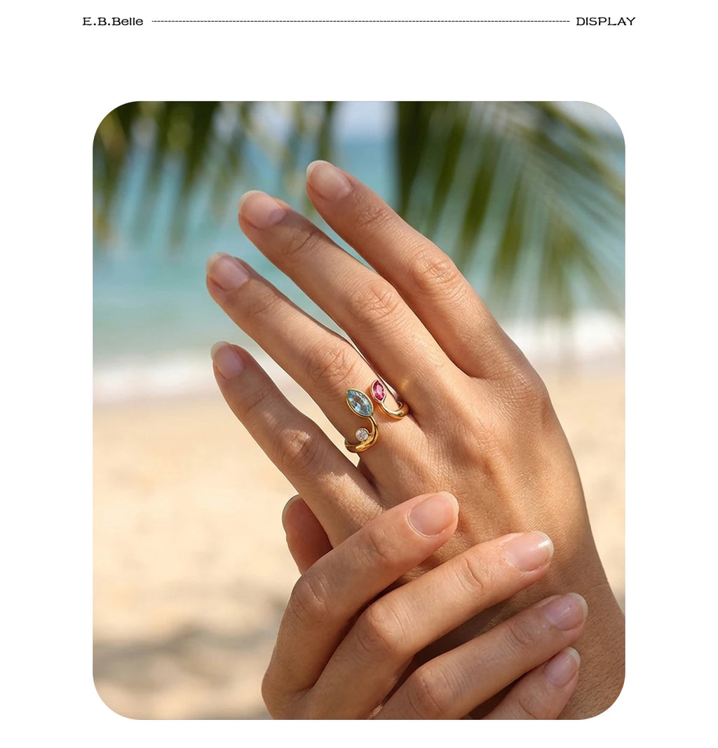 Iris Candy 18K Gold Cocktail Ring