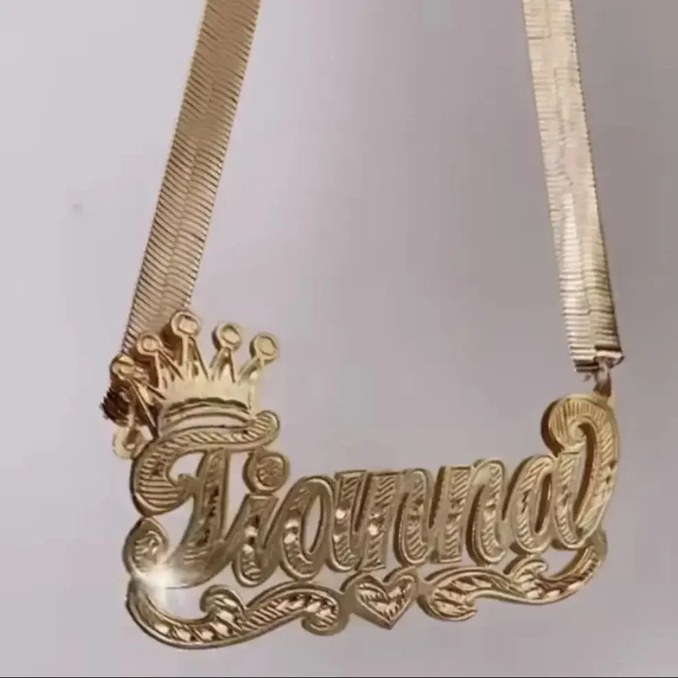 Boujee 3D Name Necklace