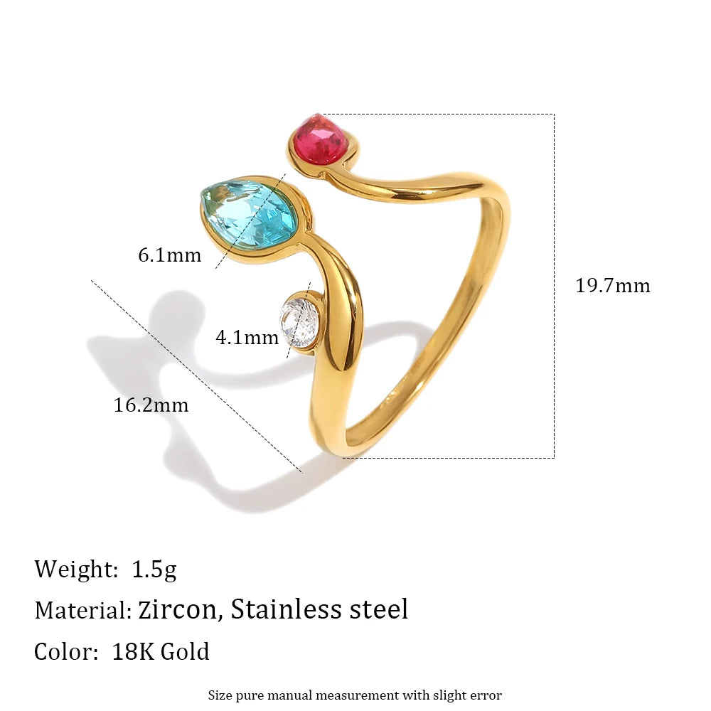 Iris Candy 18K Gold Cocktail Ring