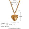 Brigid 18k Gold & Silver Heart Locket (Photo)
