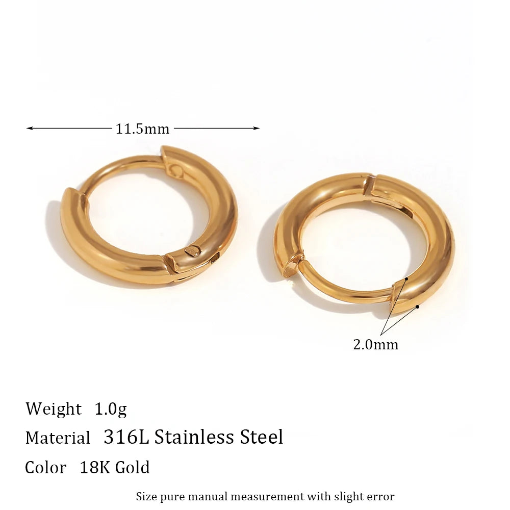 Metis 18k Gold Crystal Pave Huggie Hoops