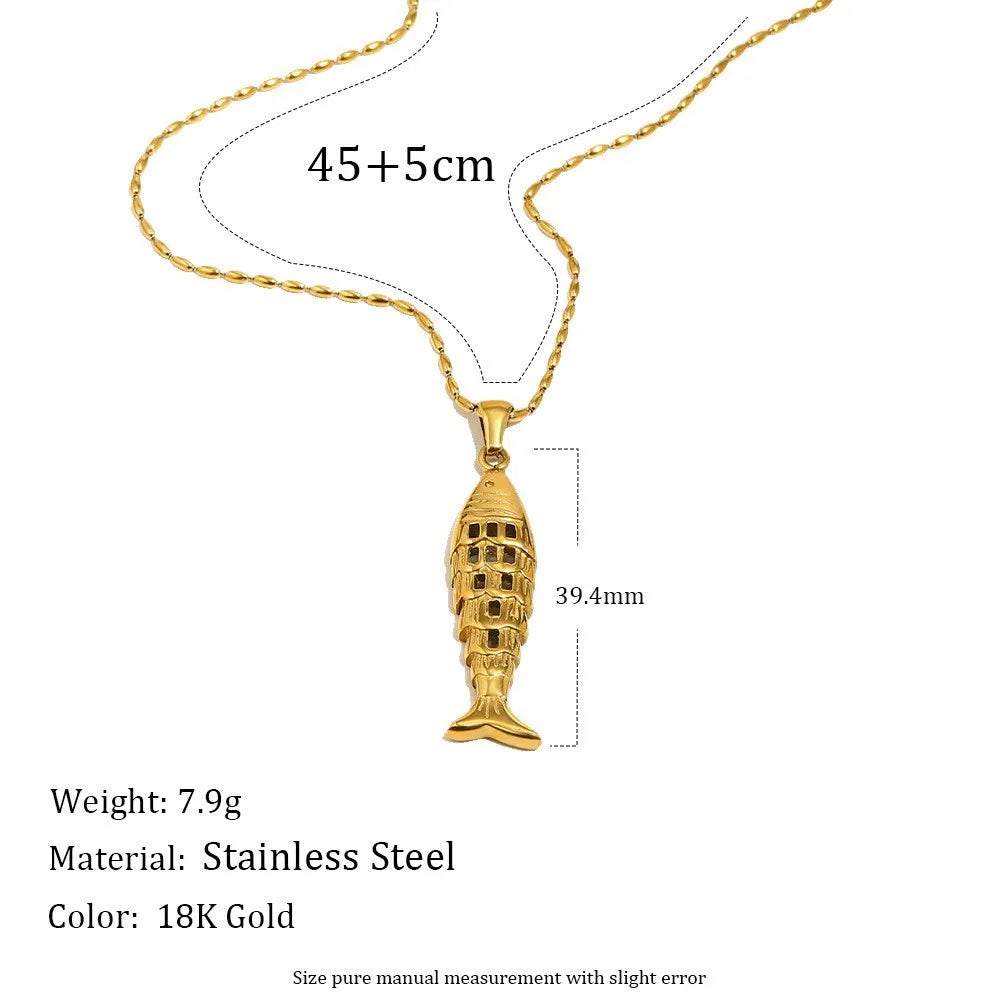 Mykonos 18K Gold Plated Fish Pendants