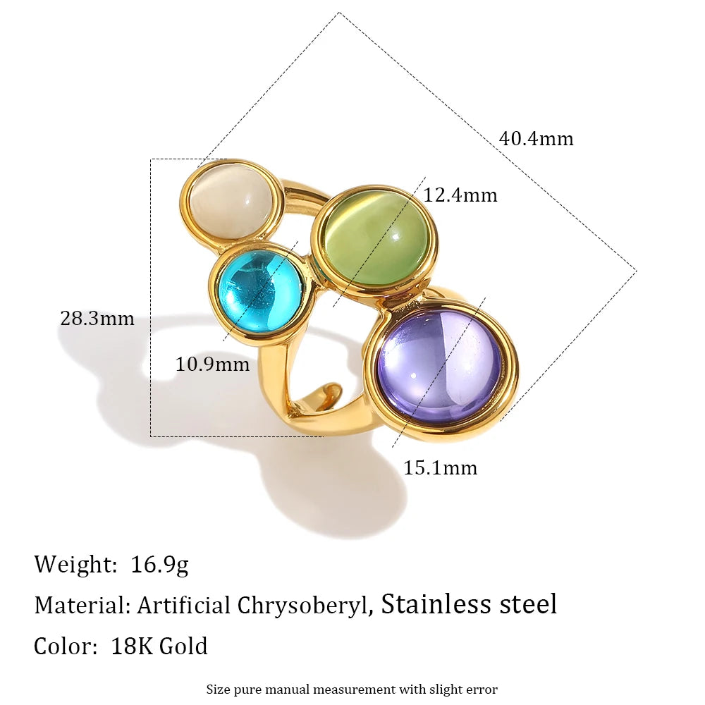 Iris Candy 18K Gold Cocktail Ring