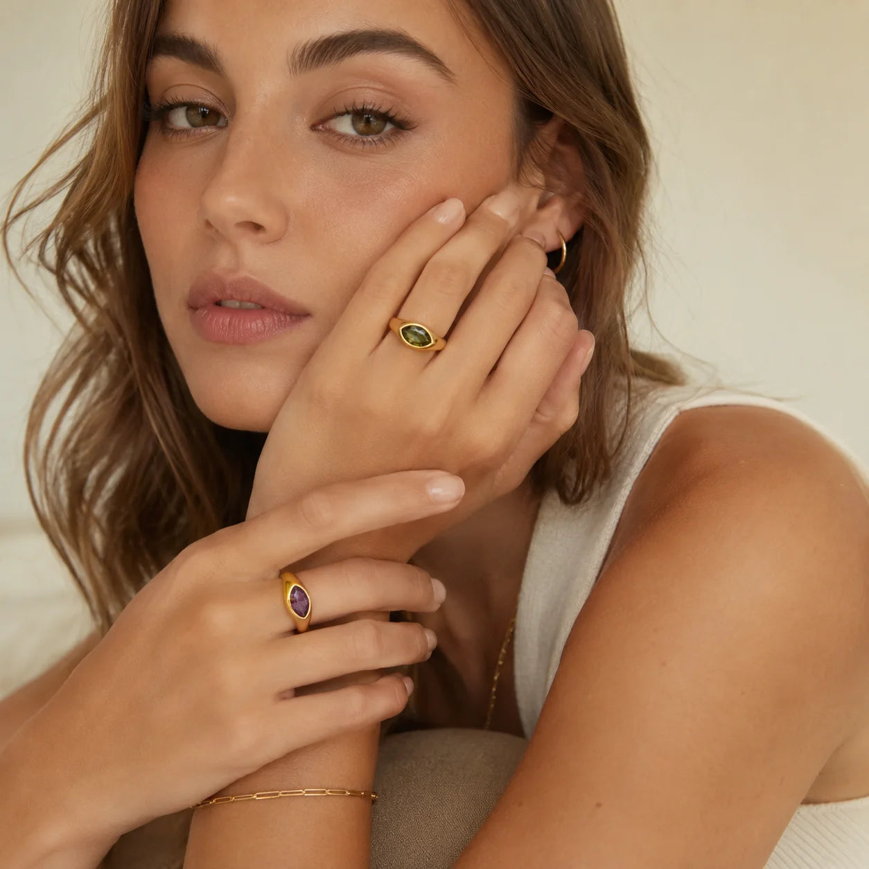Hecate Crystal Third-Eye Ring