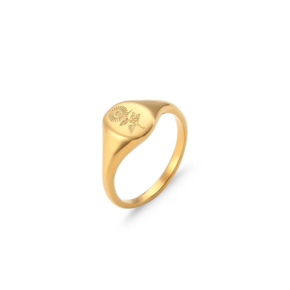 Chloris Wildflower Friendship Rings