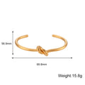 Hera Minimalist Knot Cuff Bangle