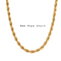 Niamh 18K Gold Twisted Rope Chain Choker & Bracelets