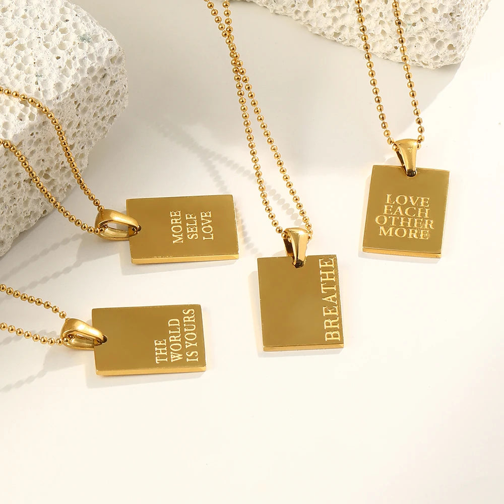 18K Gold Plated Love Pendants