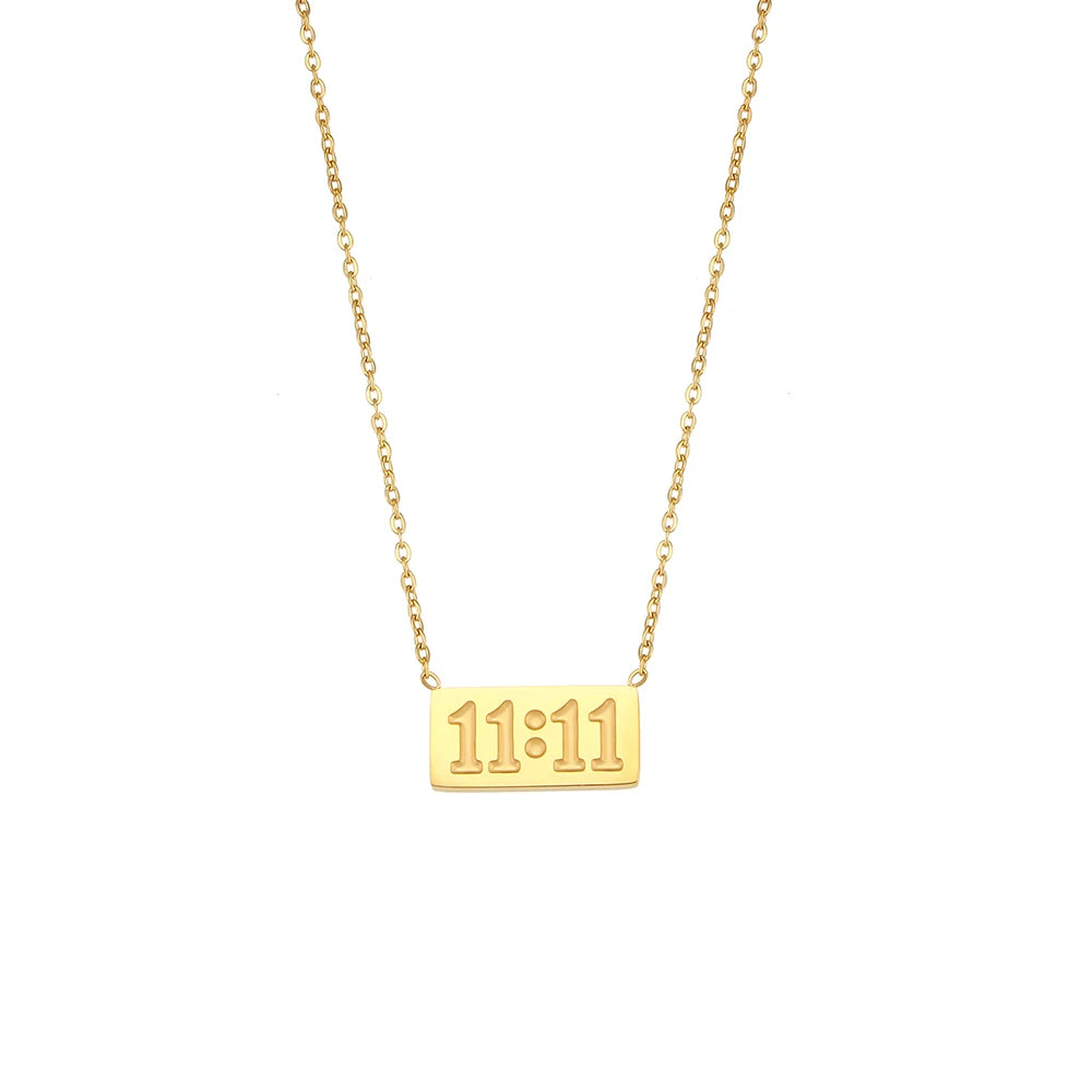 11:11 18k Gold & Silver Number Pendant