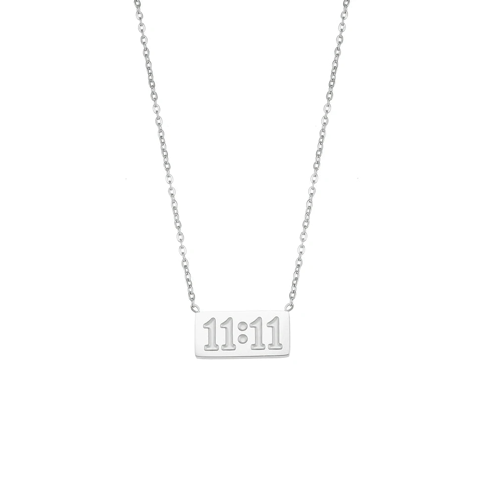11:11 18k Gold & Silver Number Pendant