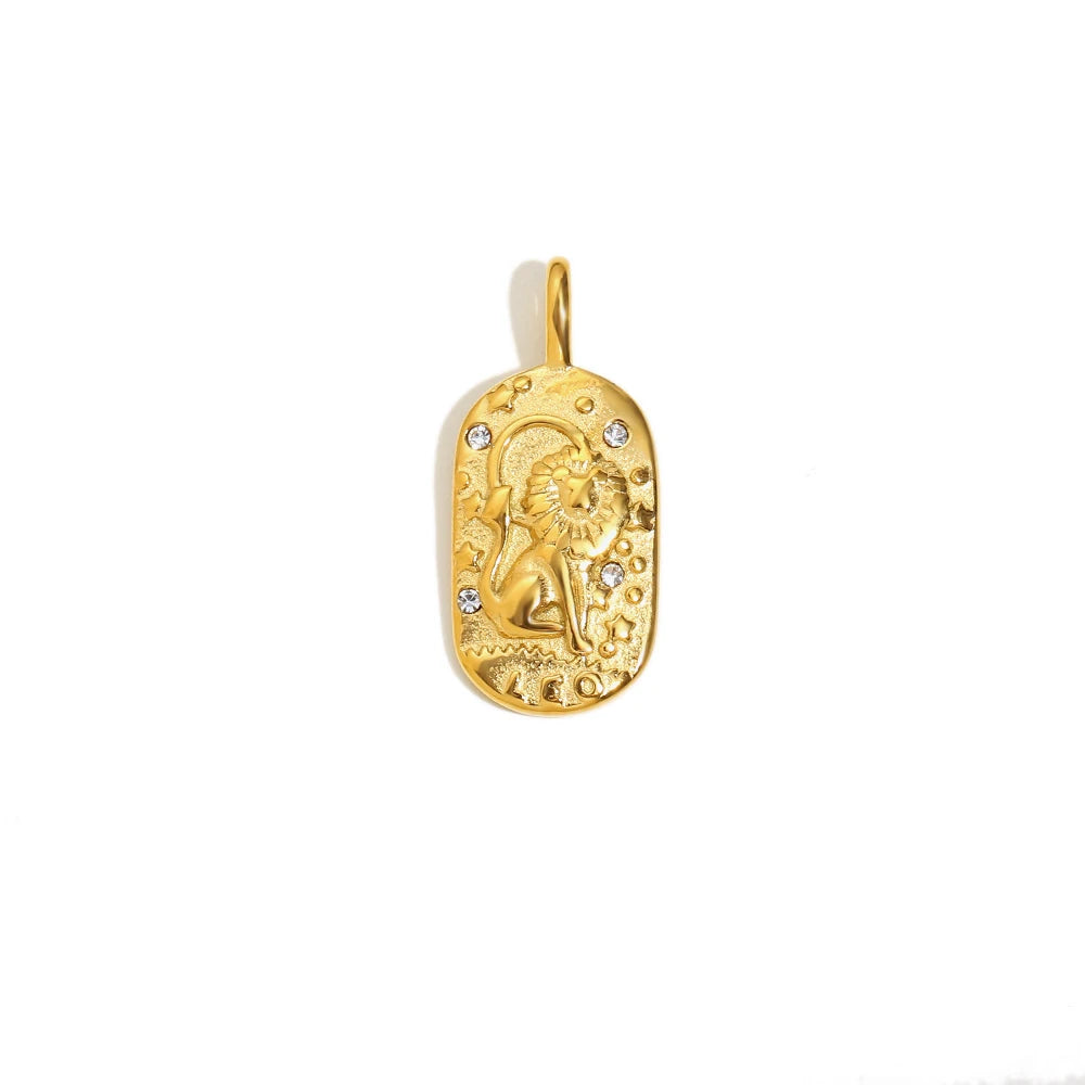 Freyja 18K Gold Plated Zodiac Pendant Necklace