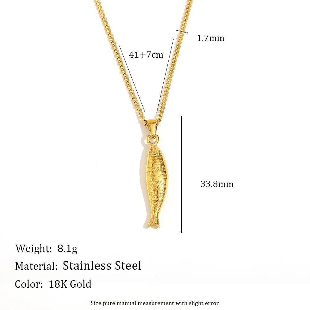 Mykonos 18K Gold Plated Fish Pendants