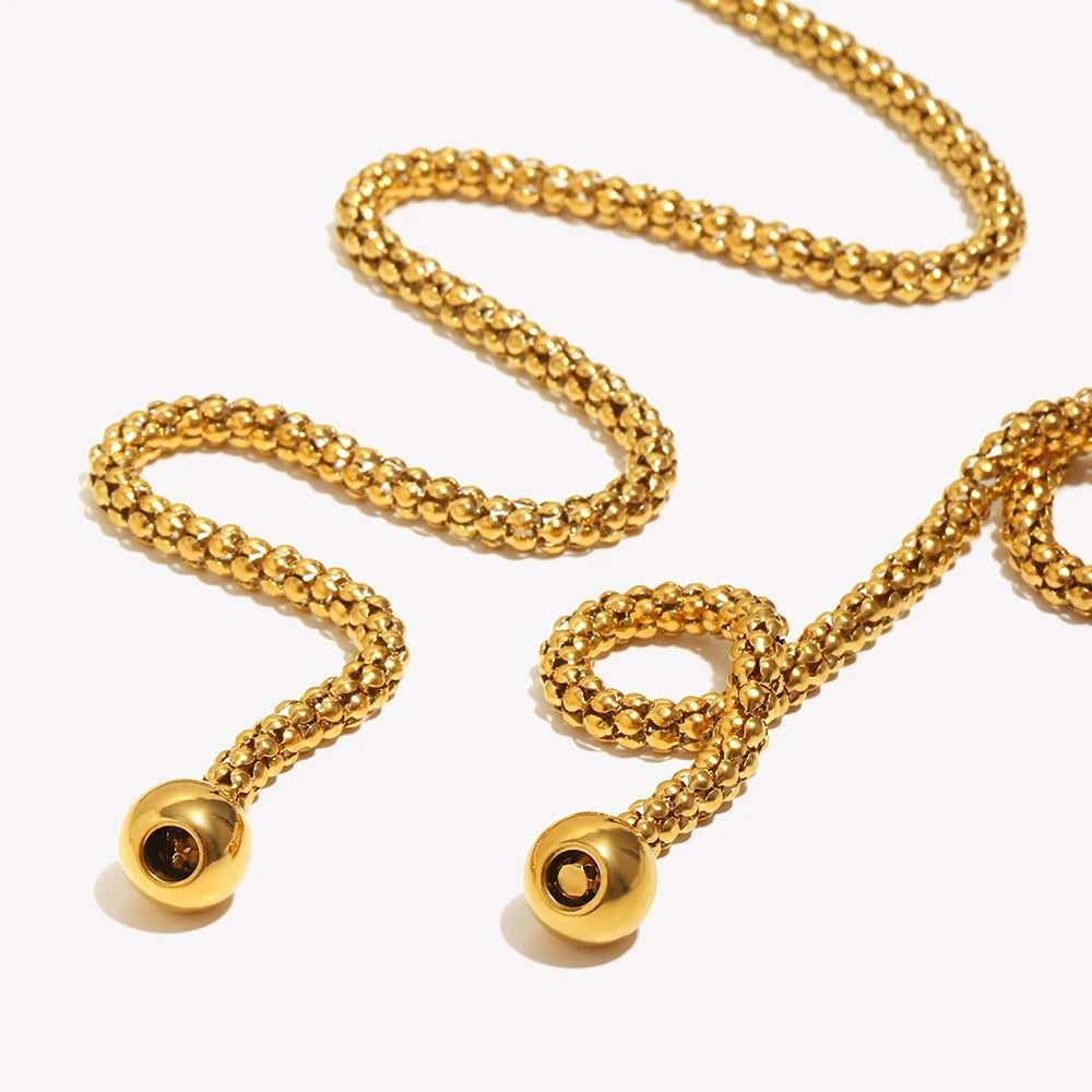 Danu 18K Gold Lariat Necklace
