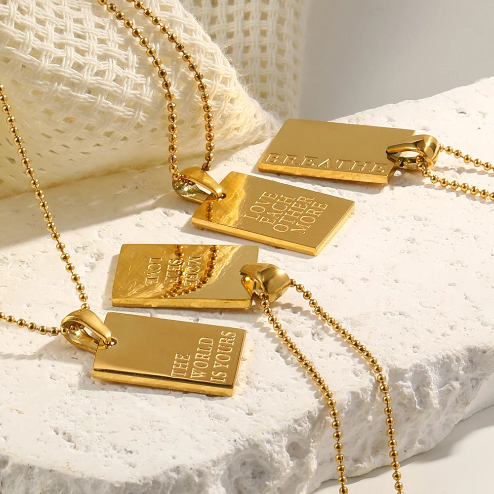 18K Gold Plated Love Pendants