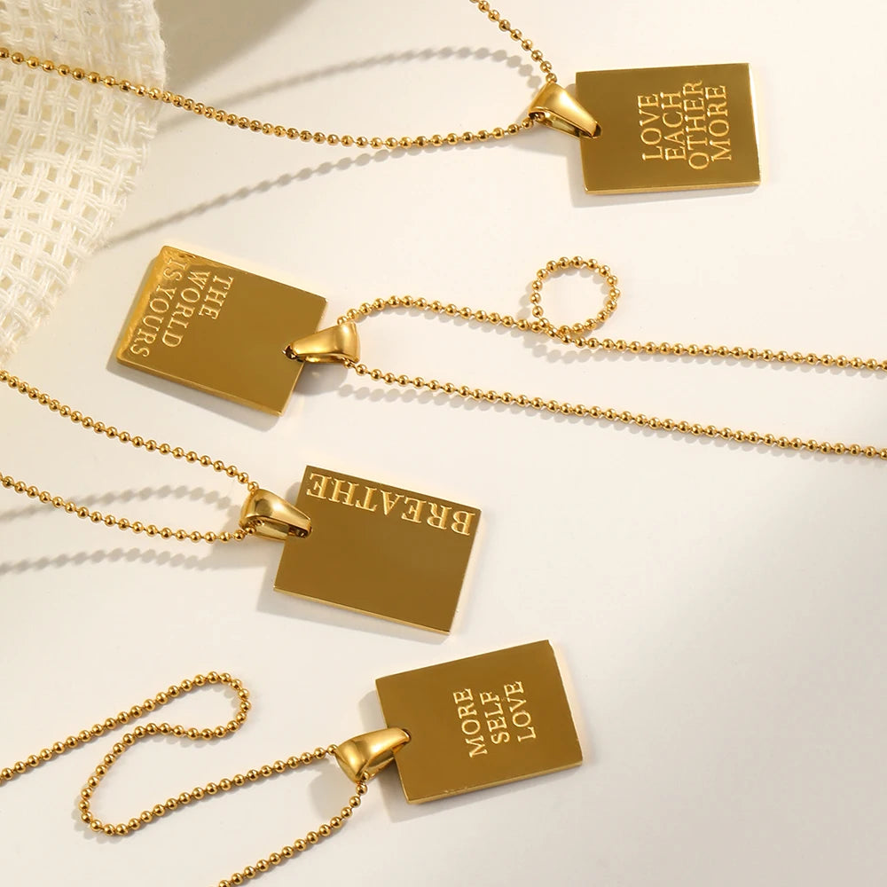 18K Gold Plated Love Pendants