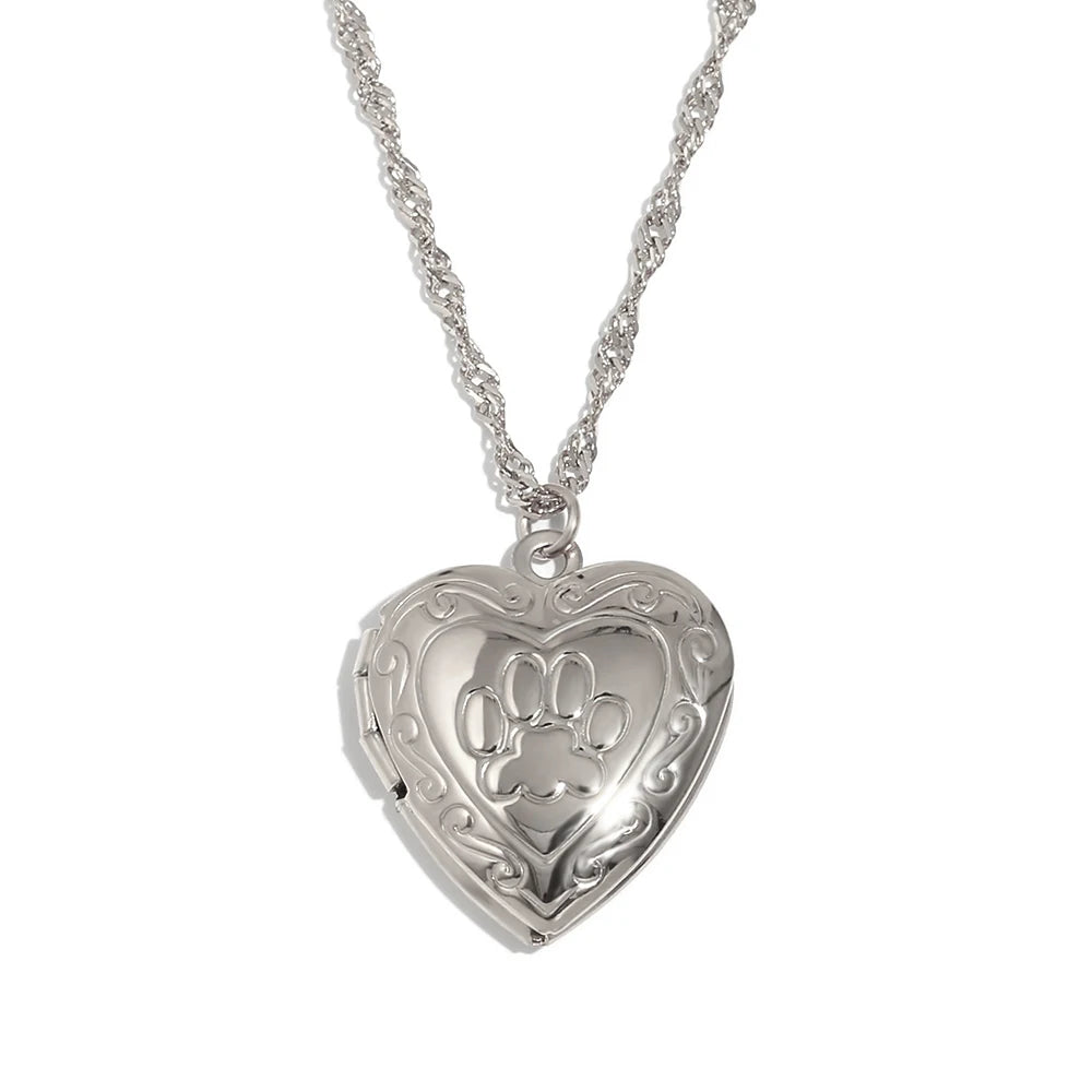 Brigid 18k Gold & Silver Heart Locket (Photo)