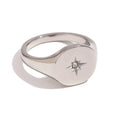 Sól 18K Gold North Star Signet Ring