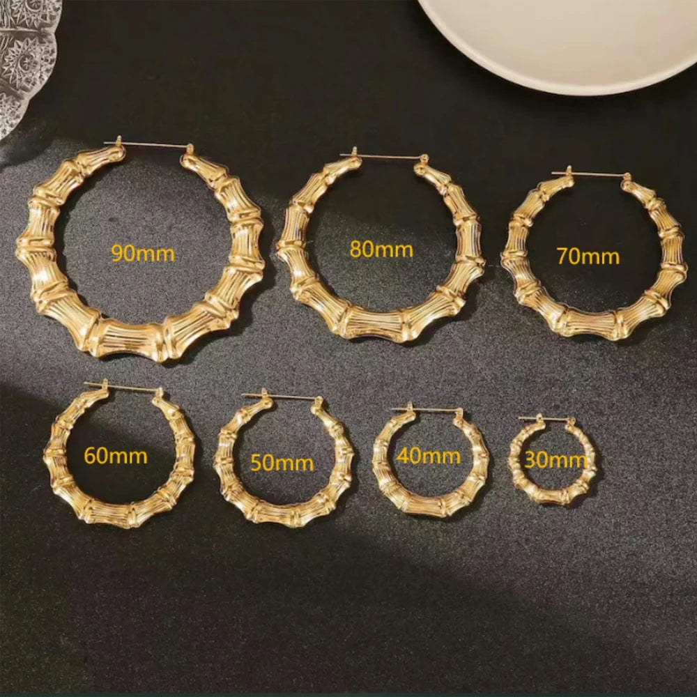 Custom Name Bamboo Hoops