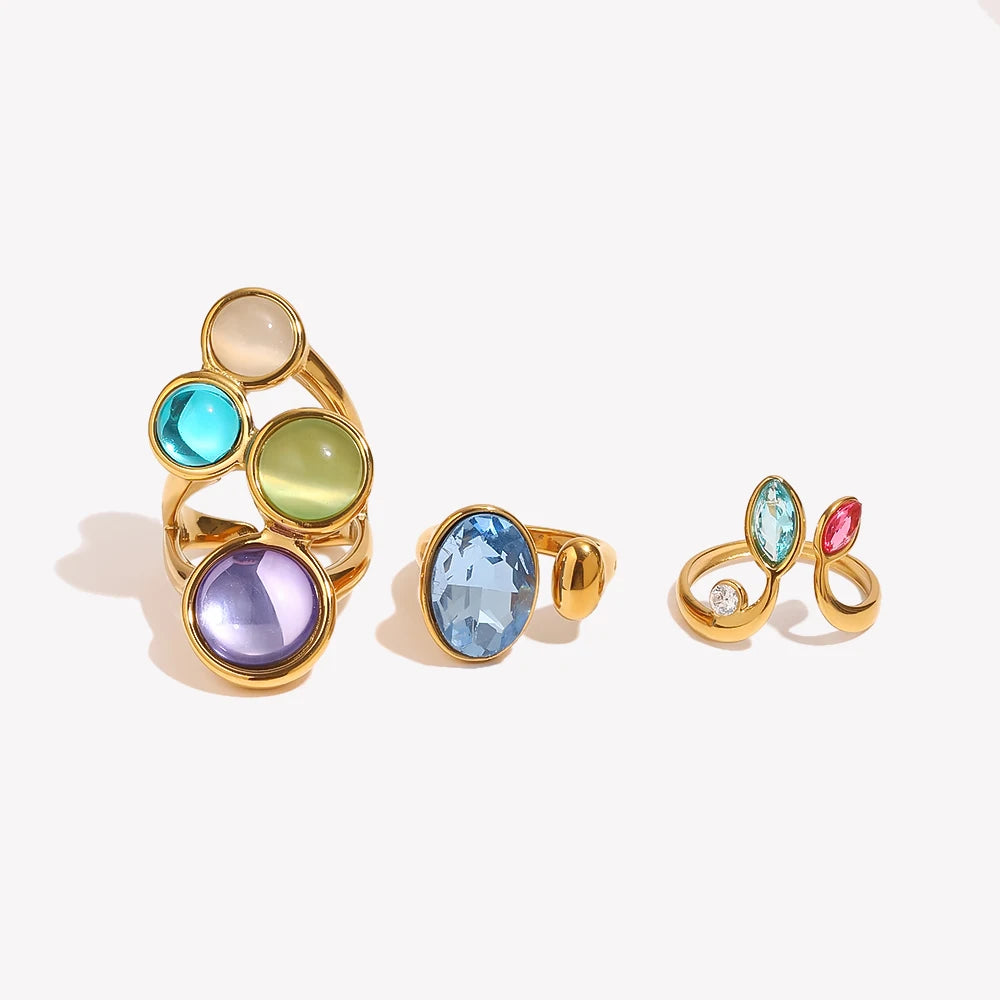 Iris Candy 18K Gold Cocktail Ring