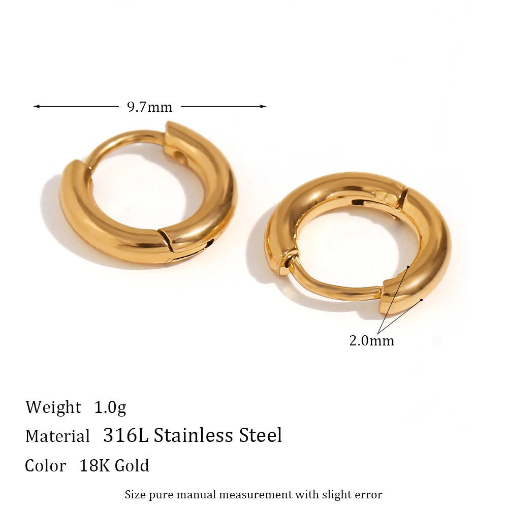 Metis 18k Gold Crystal Pave Huggie Hoops