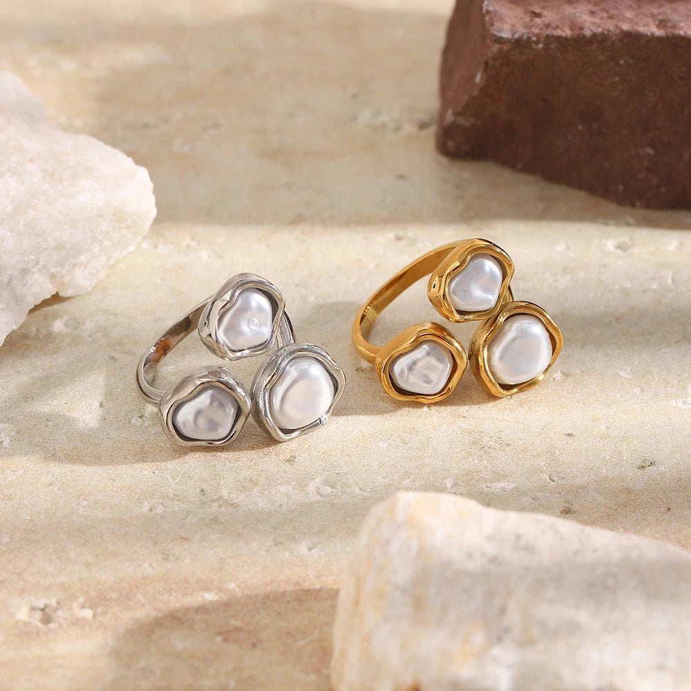 Thetis Baroque Pearl Cuff Ring