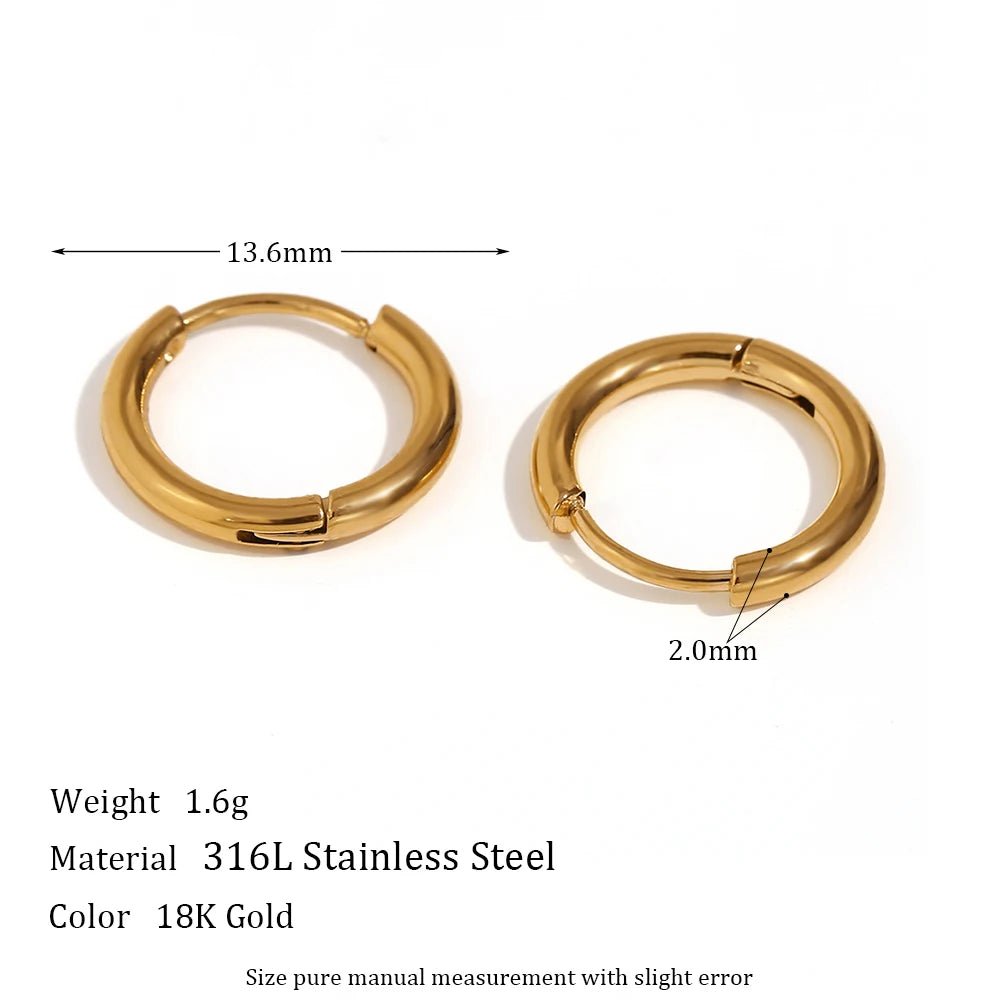 Metis 18k Gold Crystal Pave Huggie Hoops