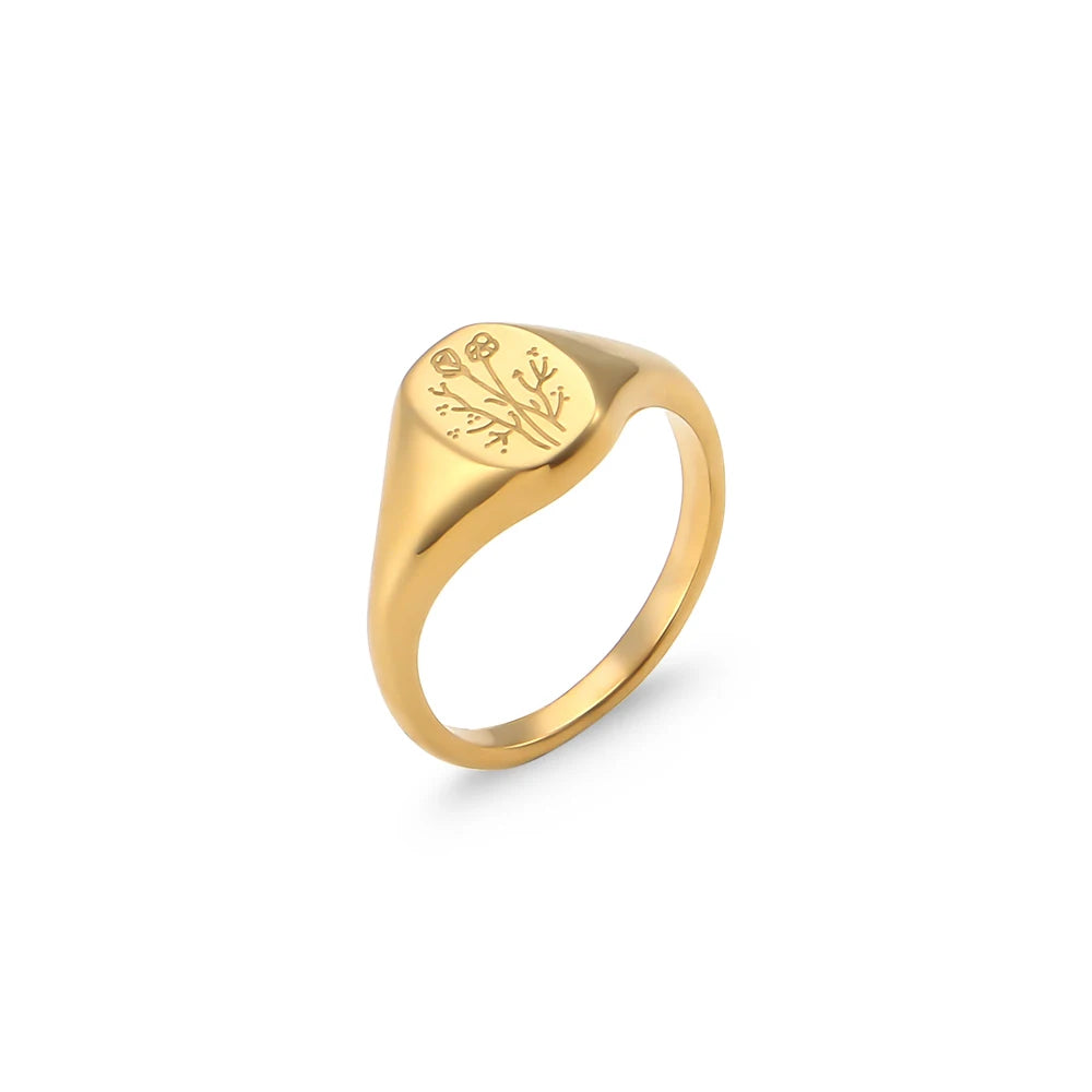 Chloris Wildflower Friendship Rings