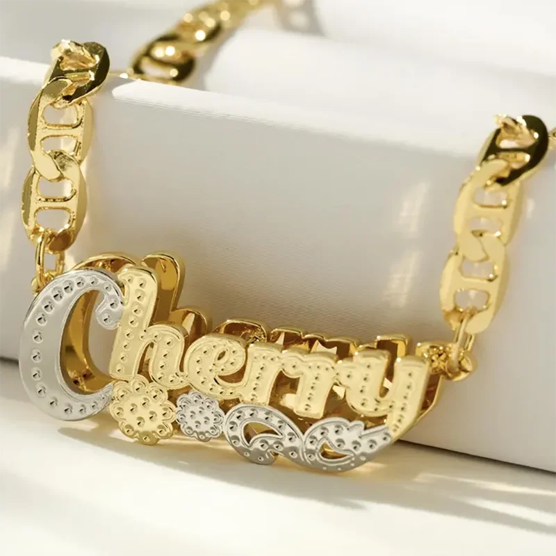 Boujee 3D Name Necklace