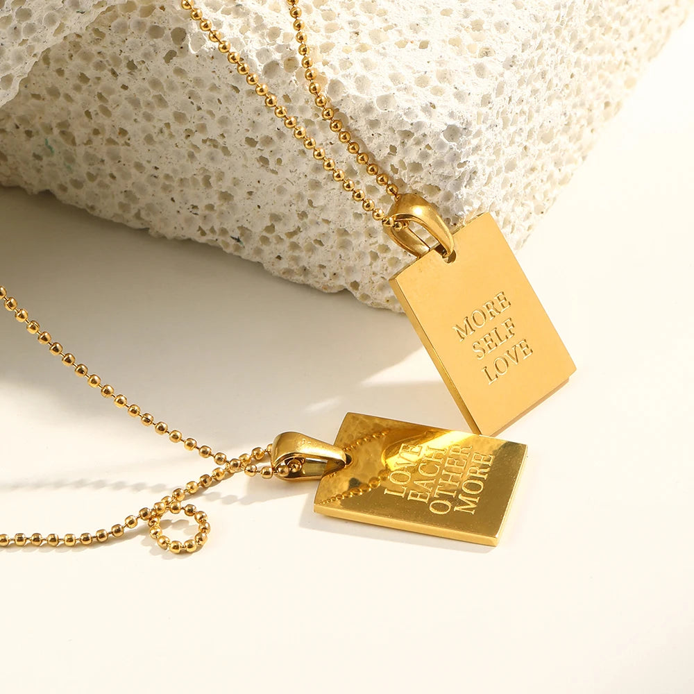 18K Gold Plated Love Pendants